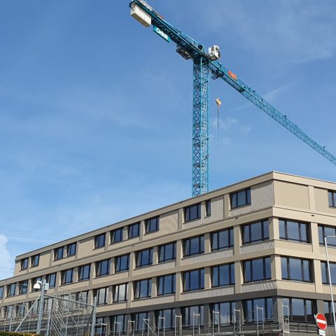 Les premiers bâtiments sont terminés!